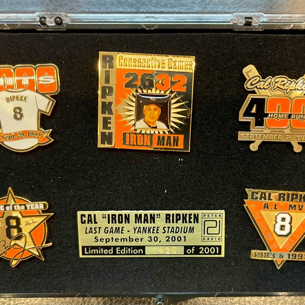 Cal Ripken Jr. Commemorative Pin Set